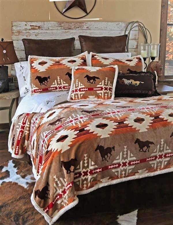 Diamond Ranch Sherpa Bedding Collection - Your Western Decor