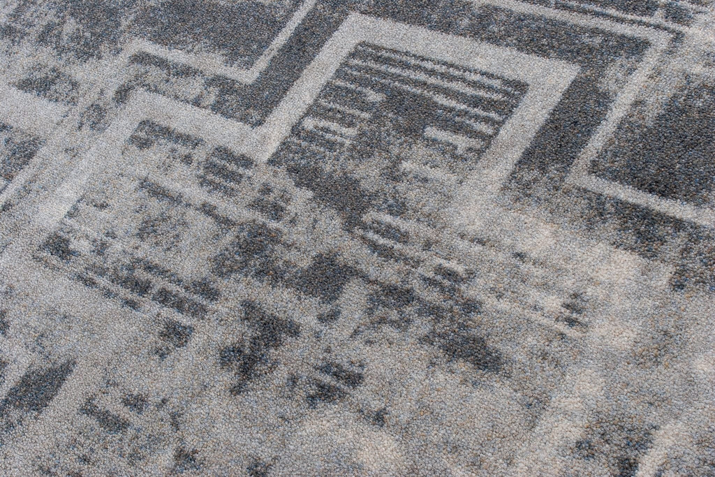 Distressed Bounty Grey carpet detail - rugs made in the USA - Your Western Decor