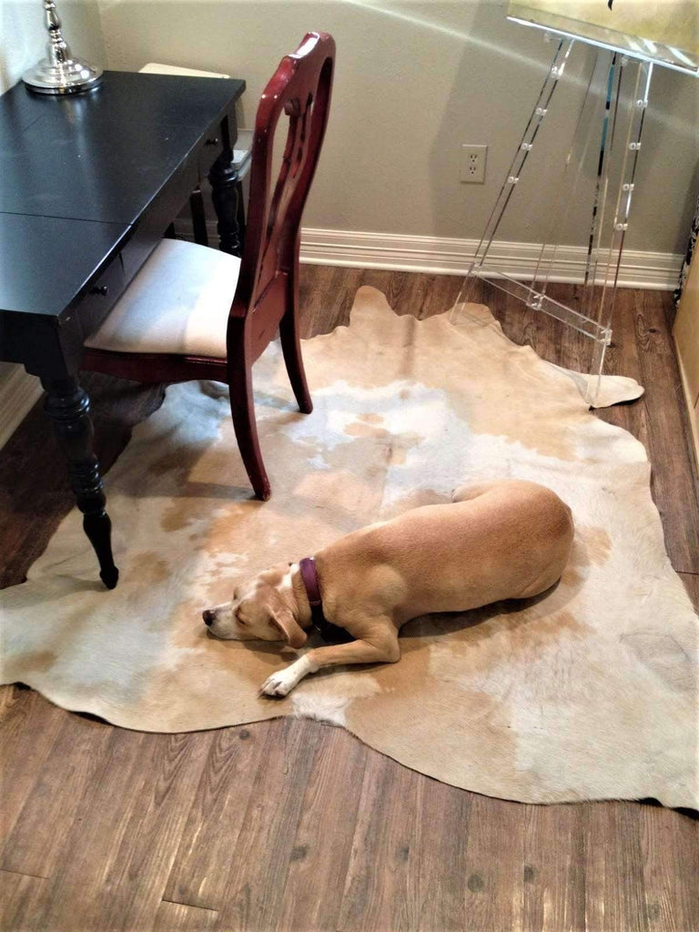 Palomino and white cowhide rug - Your Western Decor