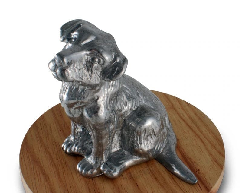 Dog on top of dog treat jar lid - Dog treat canister - Your Western Decor