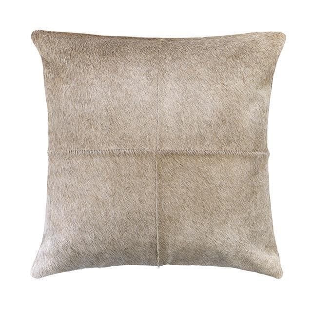 Driftwood Tan Cowhide Accent Pillows 18" x 18" - Your Western Decor