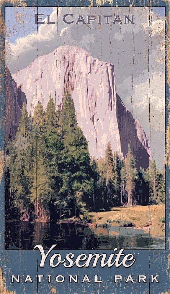 El Capitan ~ Yosemite National Park Vintage Sign - Your Western Decor