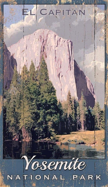 El Capitan Yosemite National Park Vintage Sign | Your Western