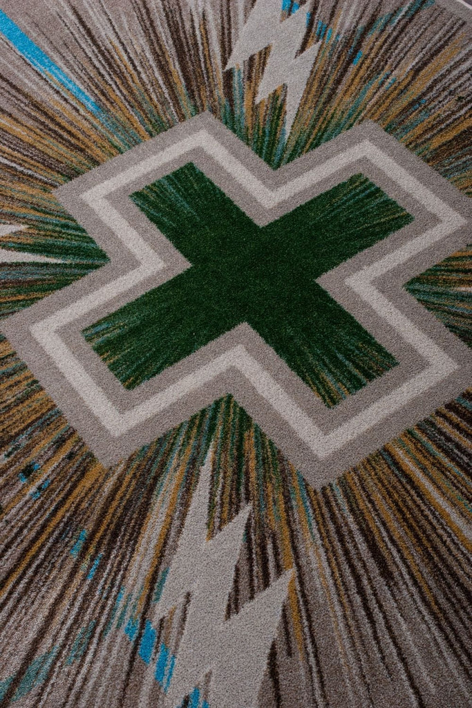 Electric Temple Sands Area Rug Detail - Made in the USA - Your Western Decor