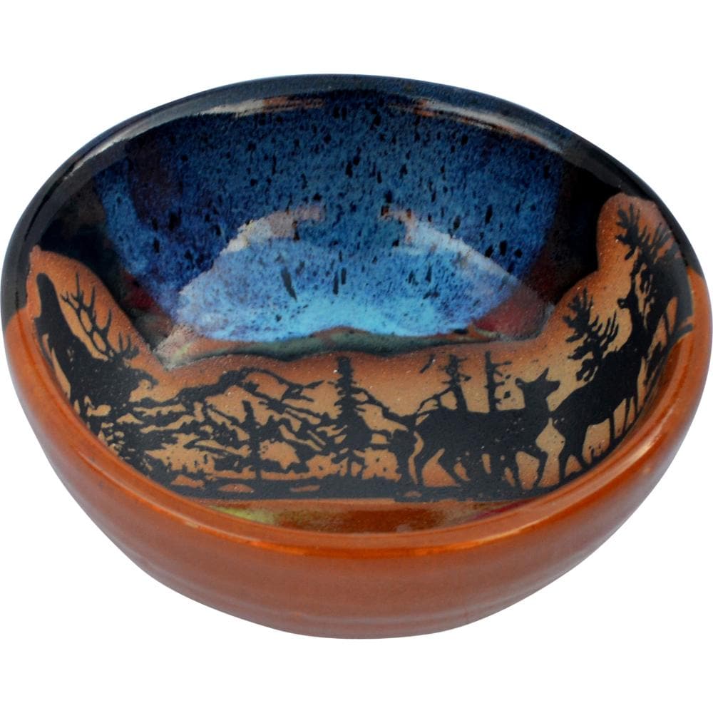 Elk Azul Scape Handmade Pottery Bowls. Made in the USA. Your Western Decor