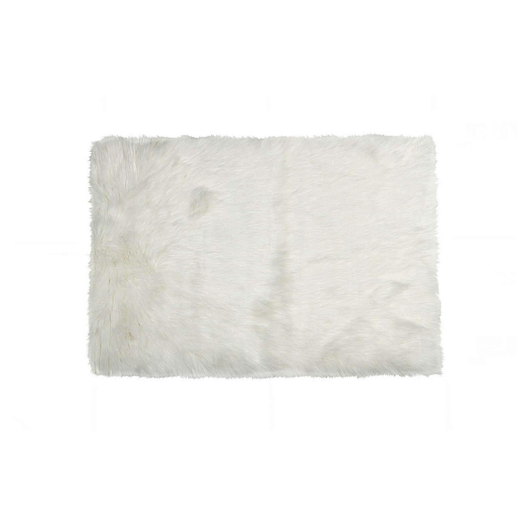 White faux fur area rugs - Your Western Decor