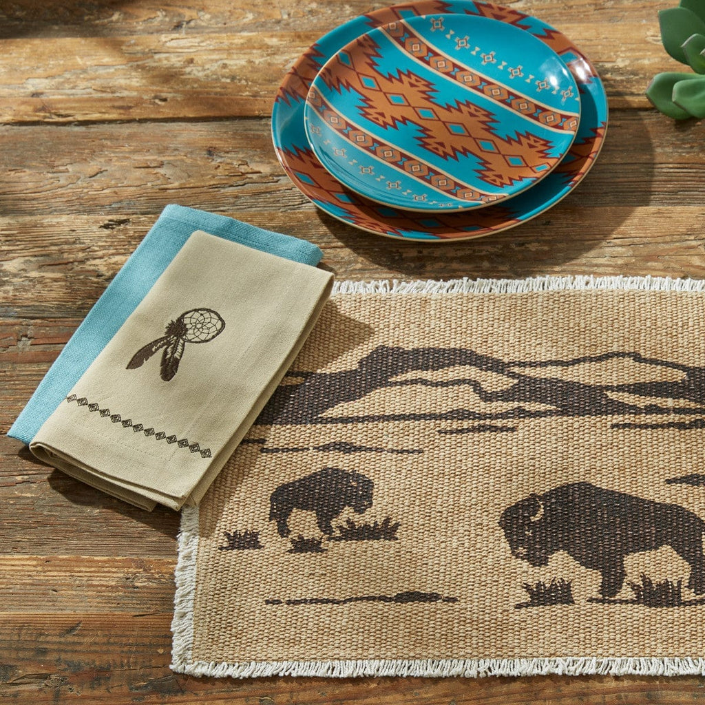 Southwestern tableware and table linens. Your Western Decor