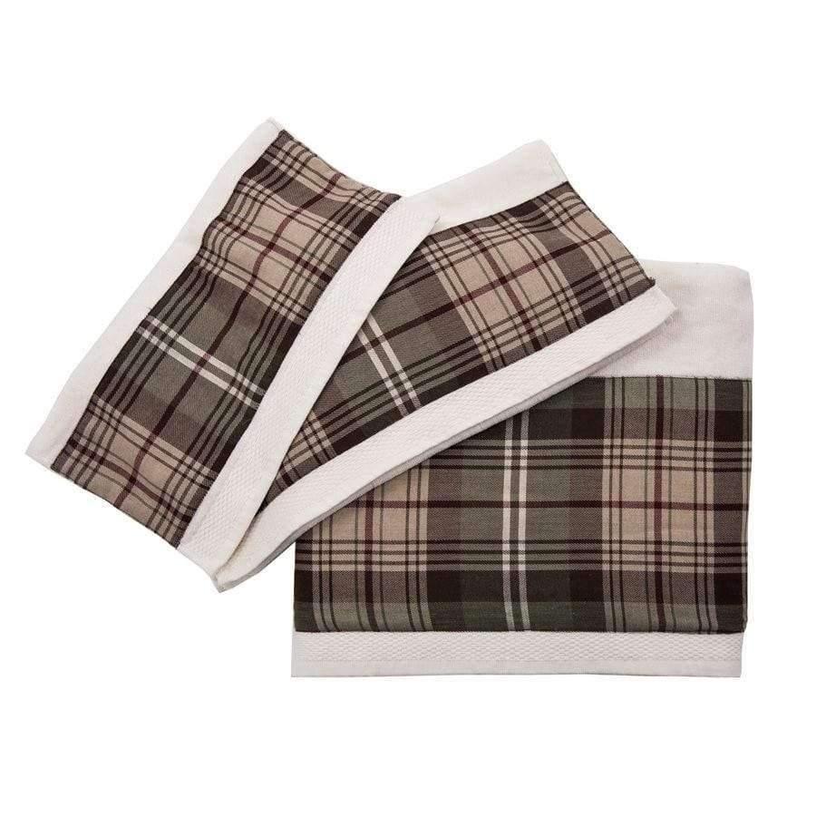 Forest Plaid Bathroom Towel Sets - Your Western Decor, LLC