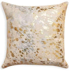 Gold Acid Wash Cowhide Pillow - Your Western Decor