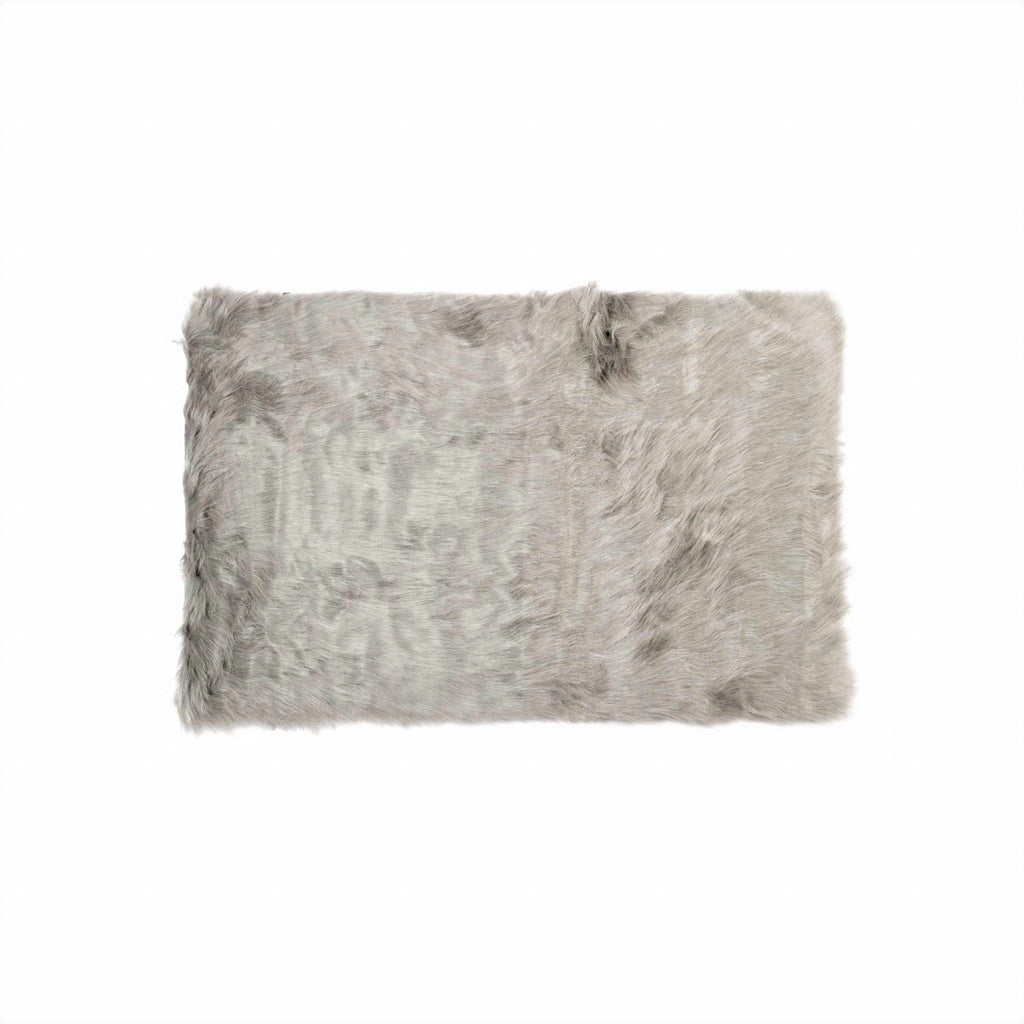 grey faux sheepskin area rug - Your Western Decor