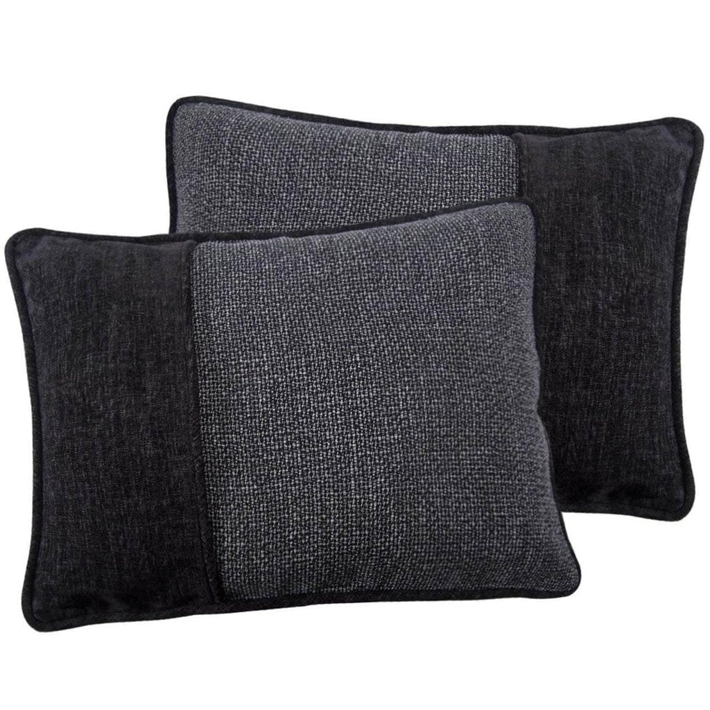 Woven Dark Grey Comforter Pillow Shams - Your Western Decor