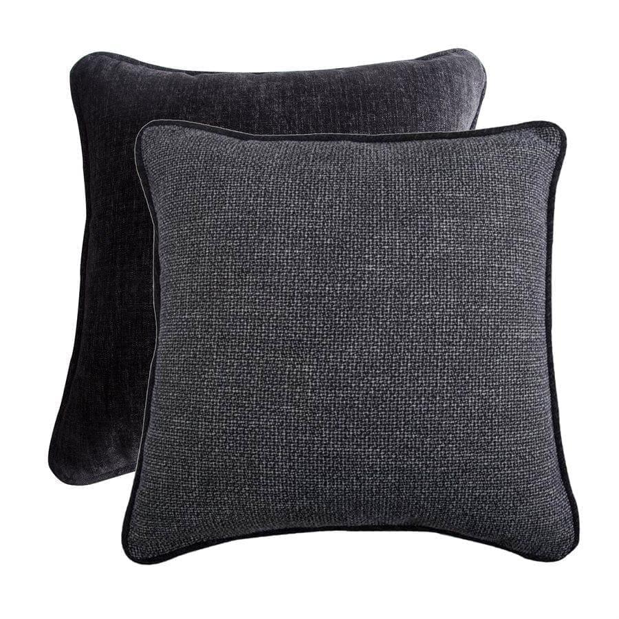 Woven Grey Reversible Euro Sham - Your Western Decor