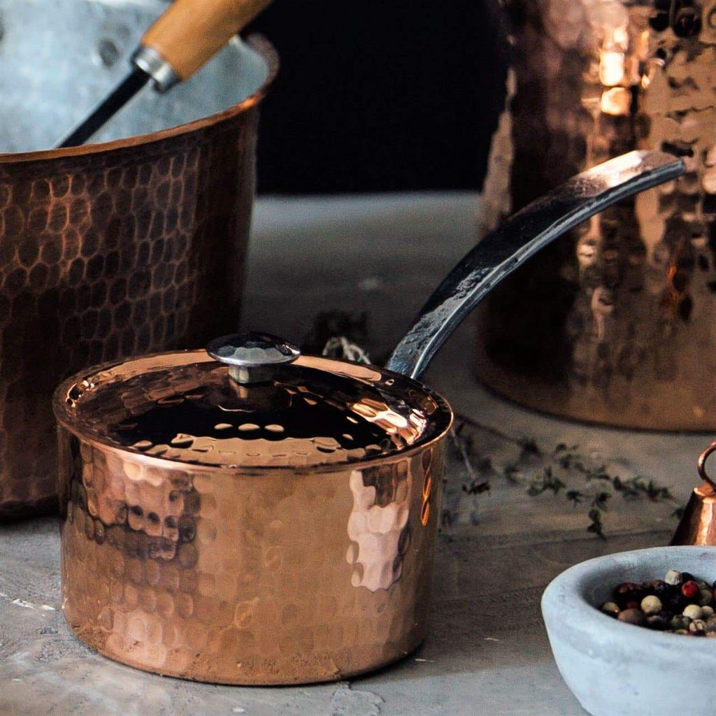 Hammered Copper Butter Melting Pot - Your Western Decor, LLC