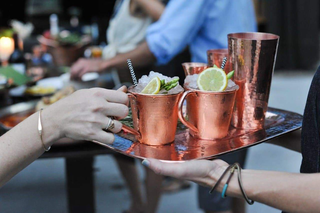Hammered copper drinkware. Your Western Decor