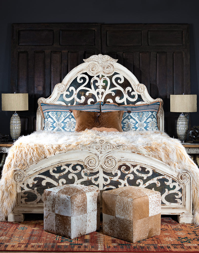 Rustic Handcrafted Fiona King Bed - Your Western Decor