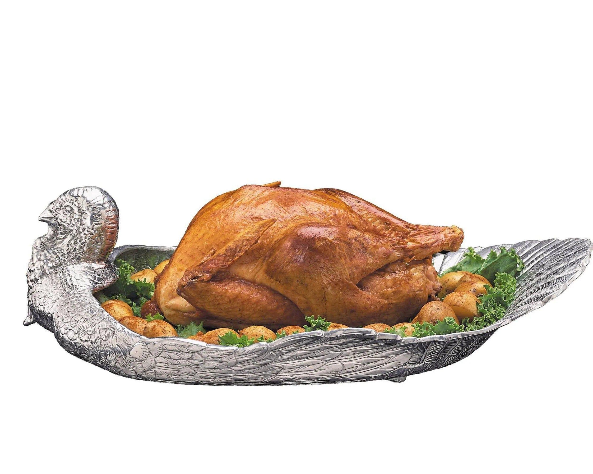 Handmade Aluminum Turkey Serving Tray - Your Western Decor