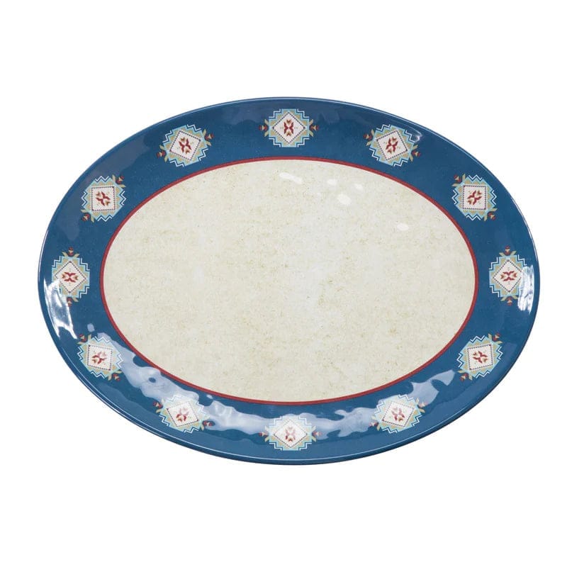 Happy Canyon Aztec Melamine Oval Serving Platter - Your Western Decor