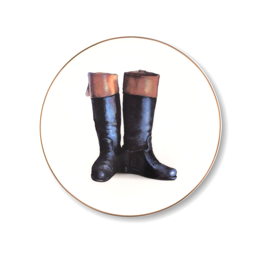 Heels down english riding boots plate - Your Western Decor