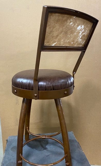 Peak 9 Iron & Leather Bar Chairs - Your Western Decor