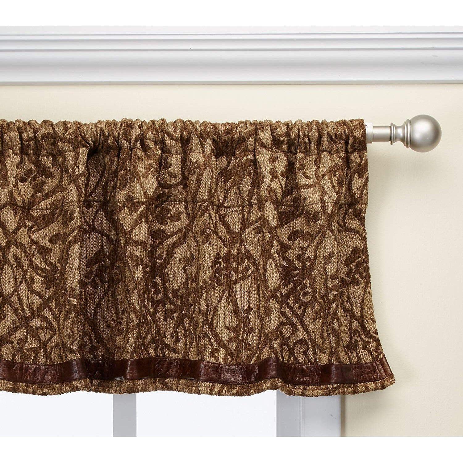 Highland lodge rustic branches motif valance - Your Western Decor