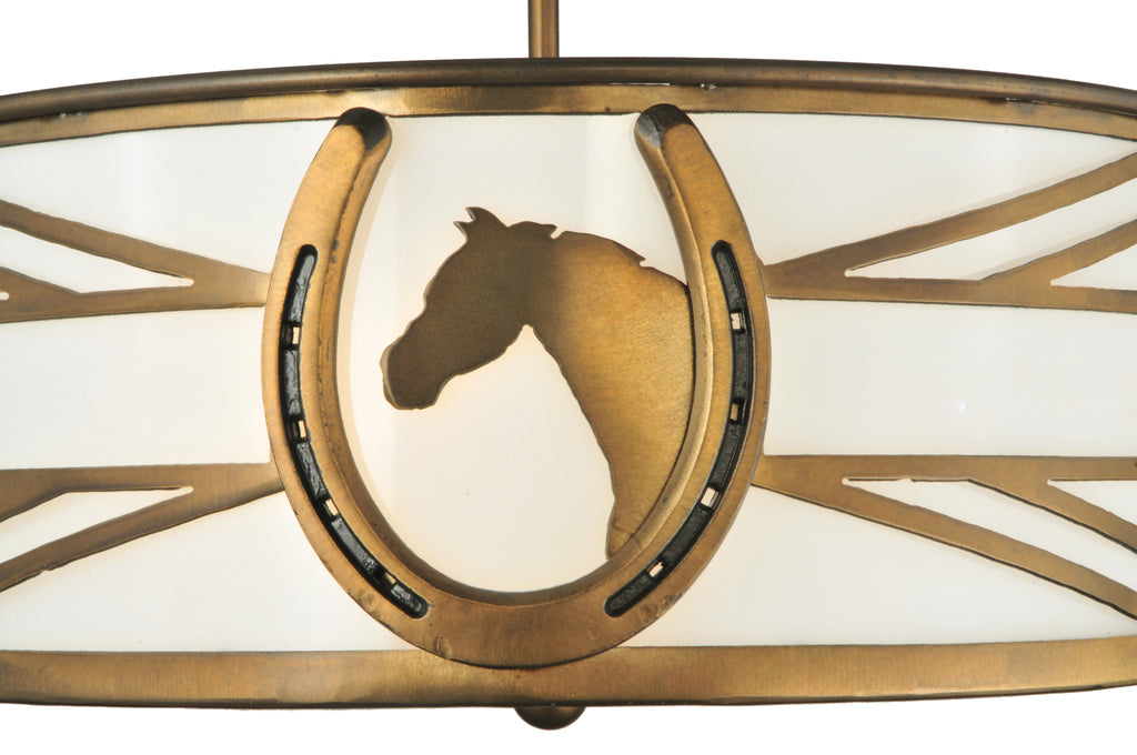 Equine Silhouette Semi-Flushmount made in the USA - Your Western Decor