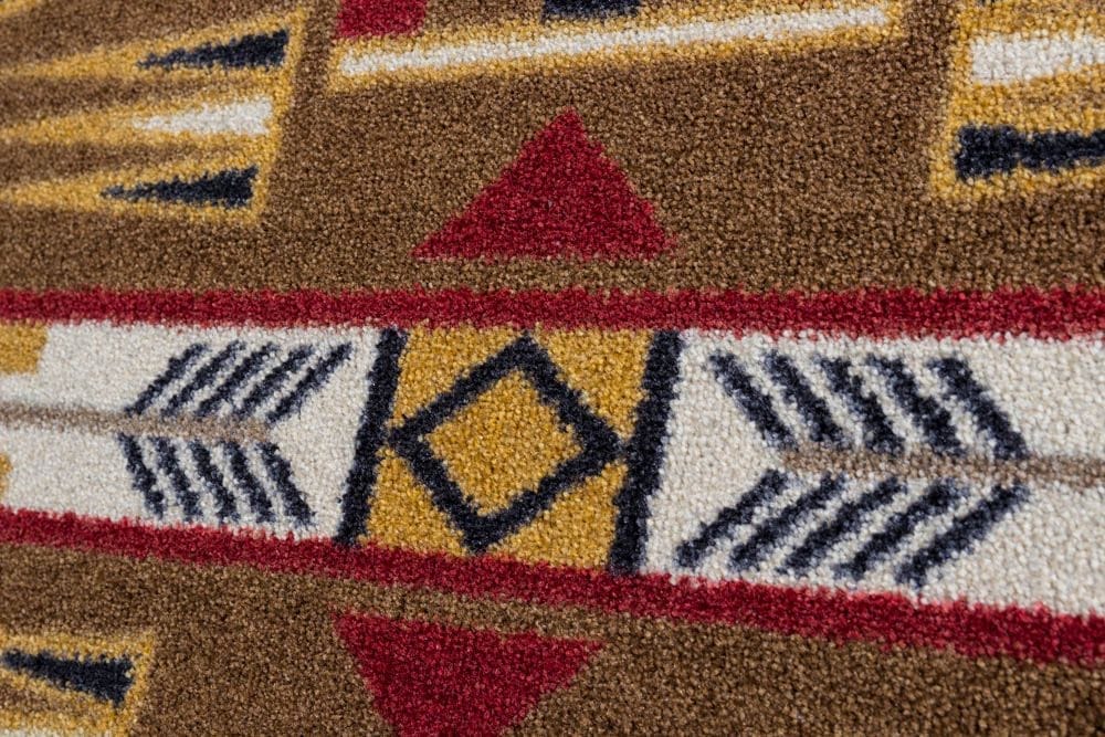 Horse Thieves Southwestern 11'x13' Rug carpet detail - Your Western Decor