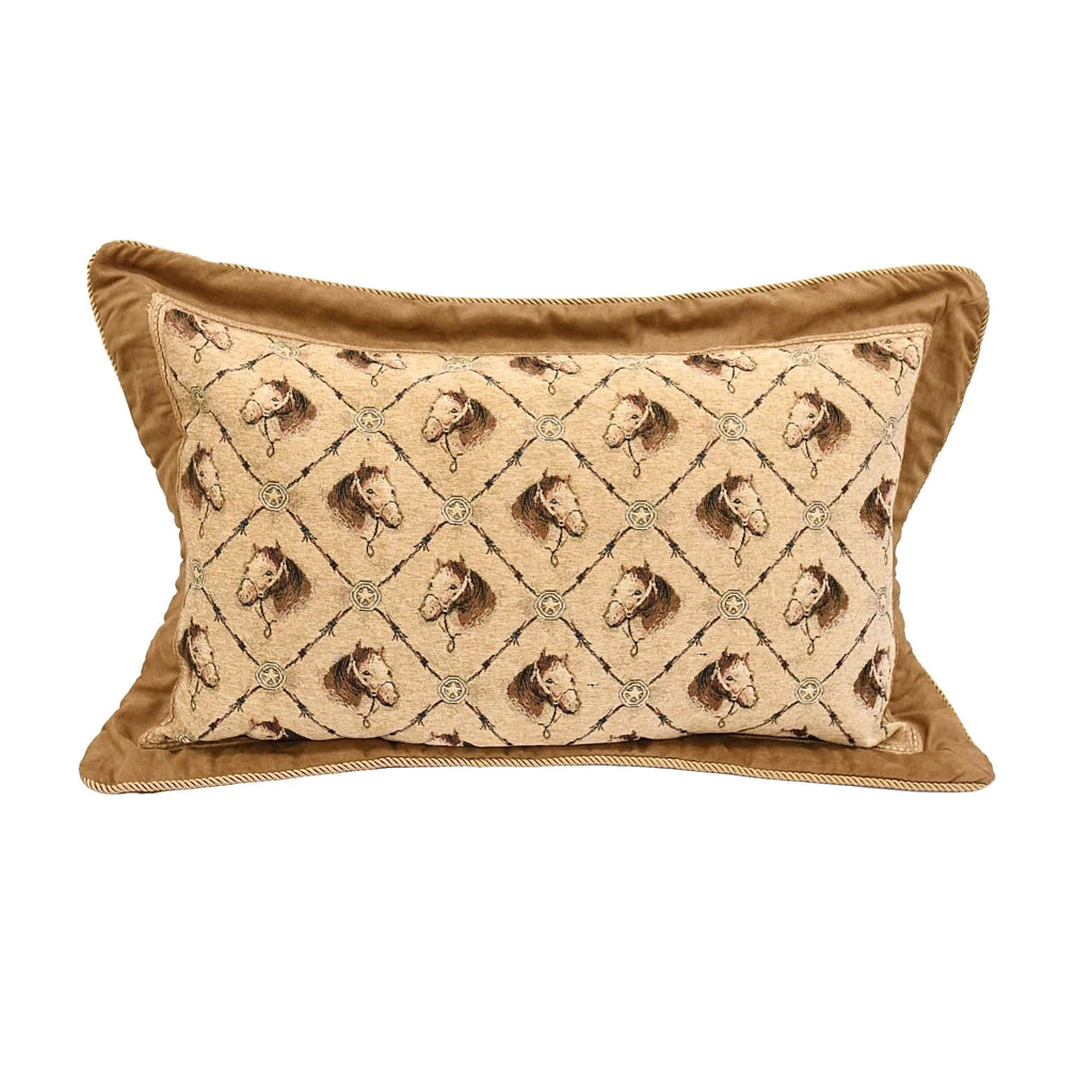 Horses & Barbed Wire Western Pillow Sham - Your Western Decor