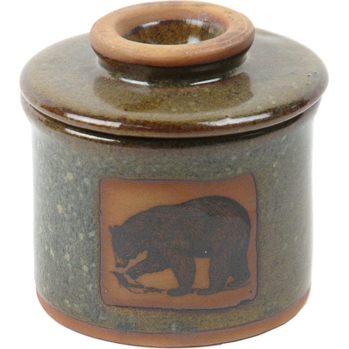 Hunting Bear Butter Keeper made in the USA - Your Western Decor