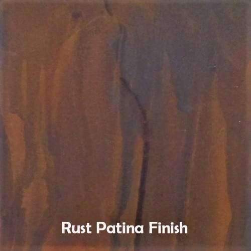 Rust patina iron finish example - Your Western Decor
