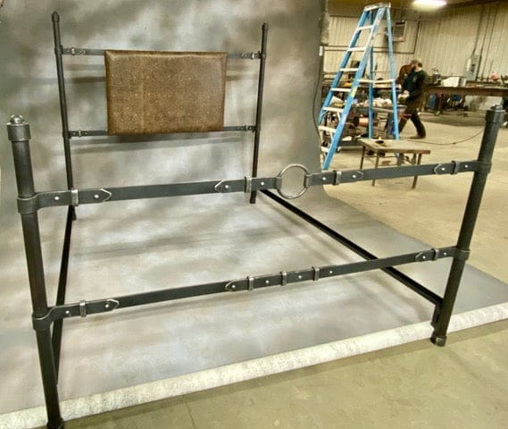 Iron Strap Western Bed Frame made in the USA - Your Western Decor