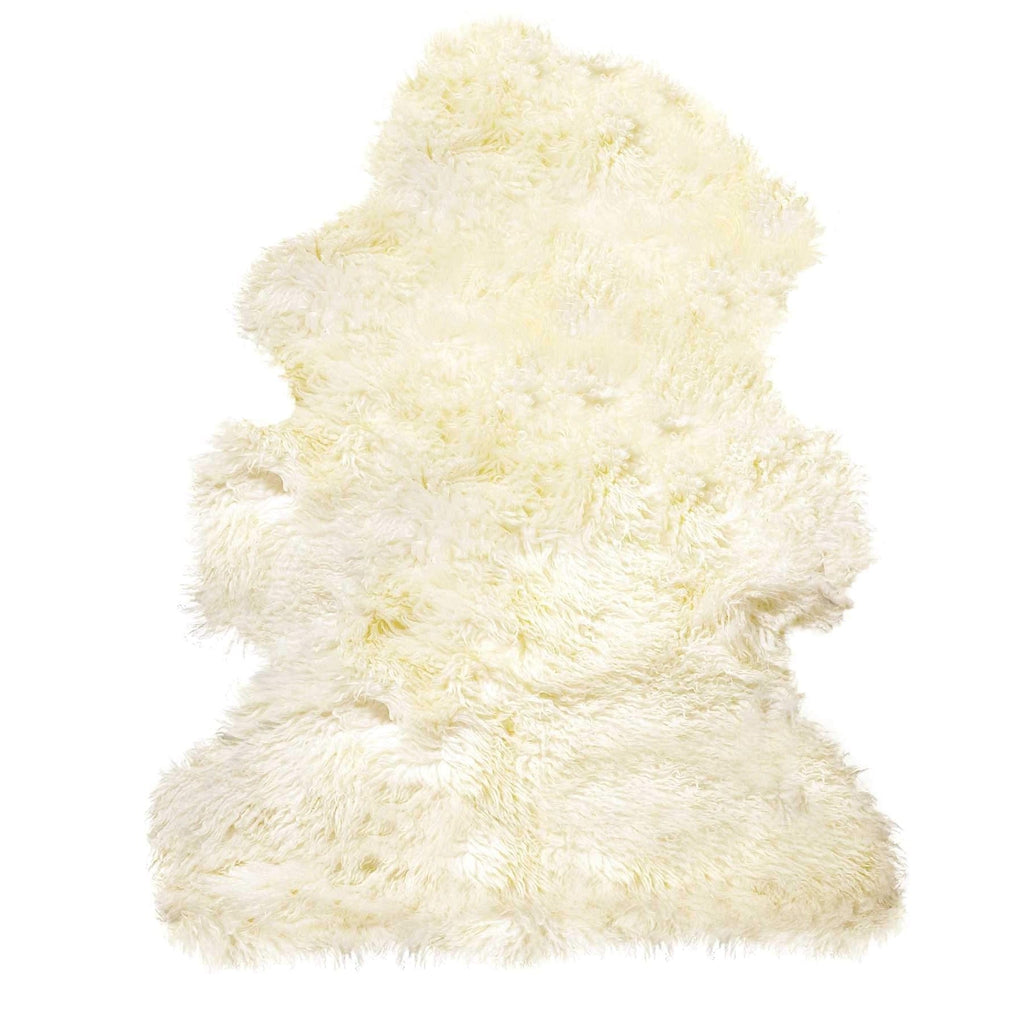 Ivory Sheepskin Accent Rug - Your Western Decor