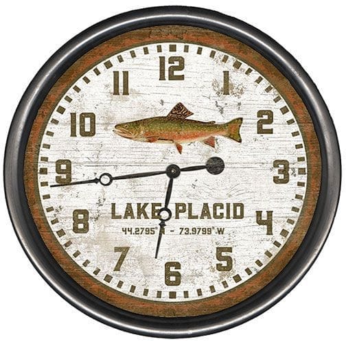 Vintage Lake Placid Wall Clock made in the USA - Your Western Decor