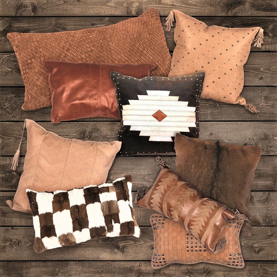 Western leather pillow collection - Your Western Decor