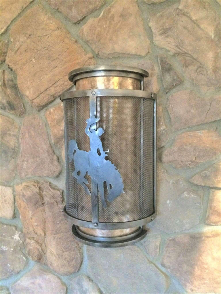 Custom made western wall sconce. Made in the USA. Free Shipping. Your Western Decor