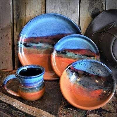 Handmade ceramic pottery dinnerware set - Your Western Decor, LLC