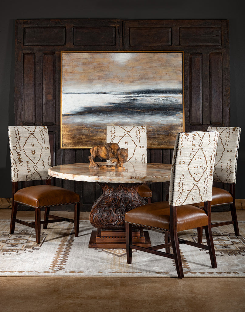 Mesa Dining Chair in Browns dining room setting - American made dining room furniture - Your Western Decor