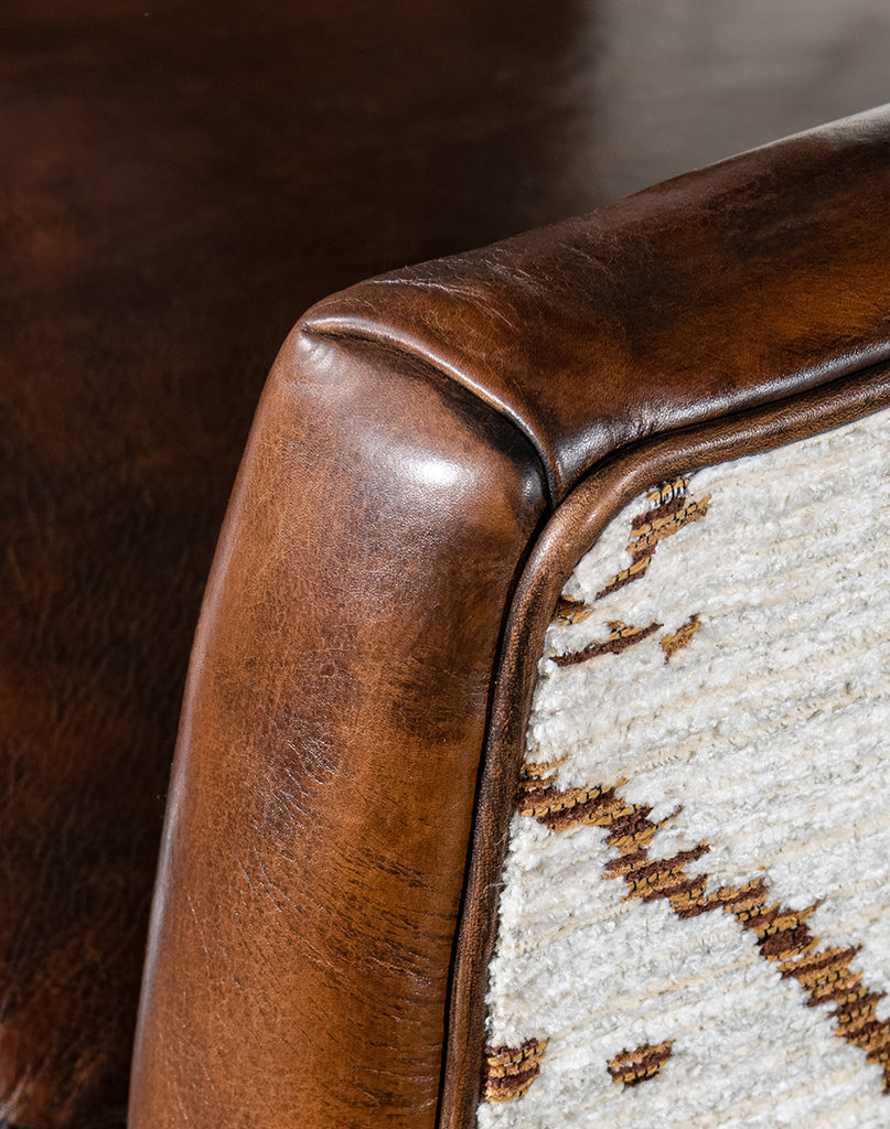 Mesa Wingback Chair Arm Detail - American Made Luxury Furniture - Your Western Decor