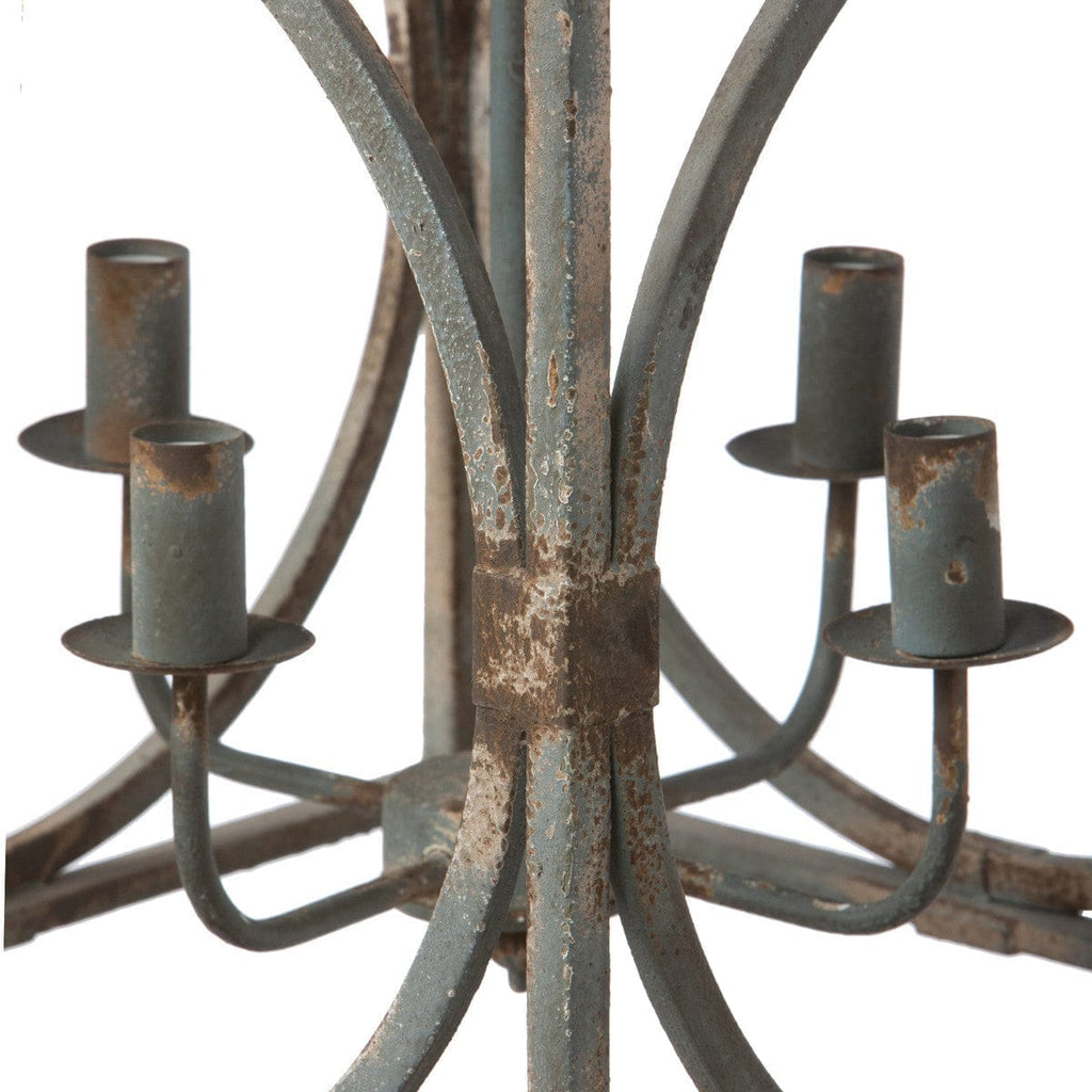 Rustic Metal Country Chandelier iron detail - Your Western Decor