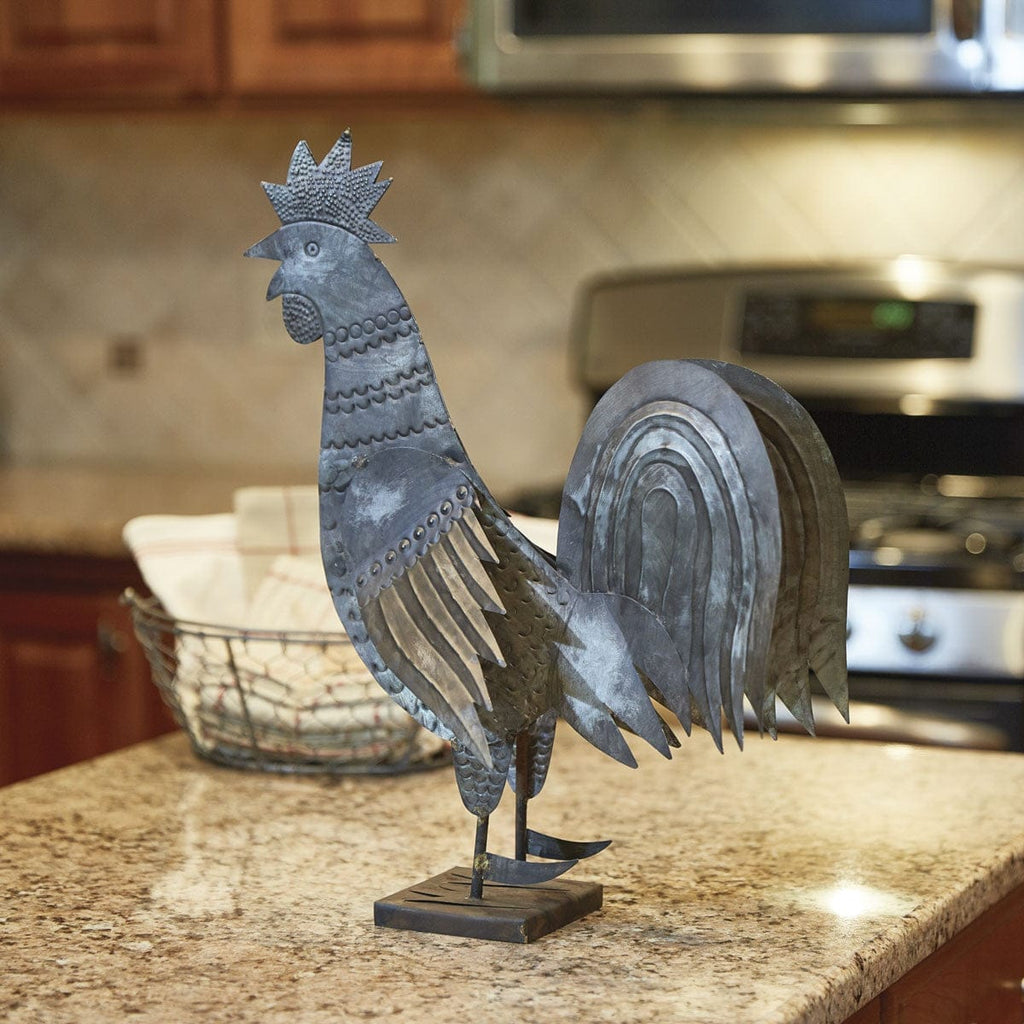 Metal decorative rooster tabletop decor - Your Western Decor