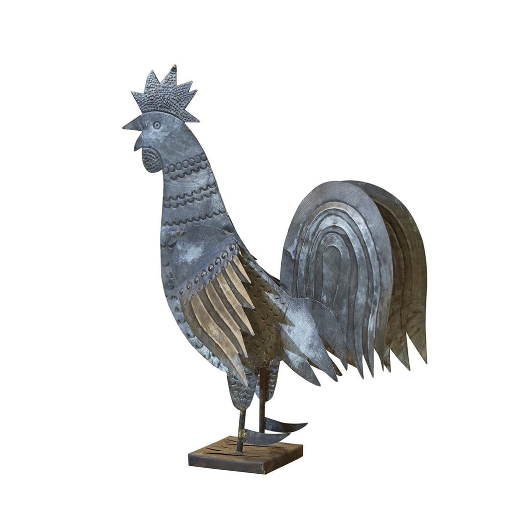 Detailed galvanized rooster decor - Your Western Decor