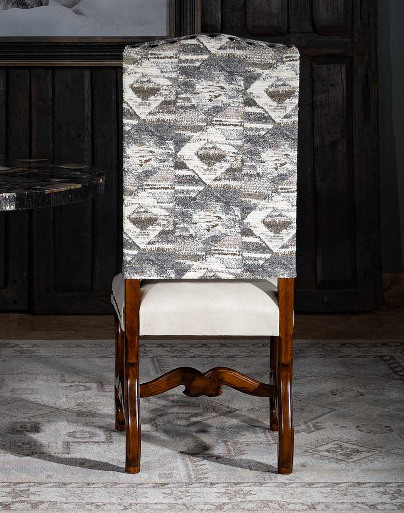 Modern Rustic Chelsea Dining Chair back - made in the USA - Your Western Decor