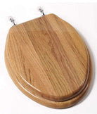 Oak laminate elongated toilet seat. Your Western Decor