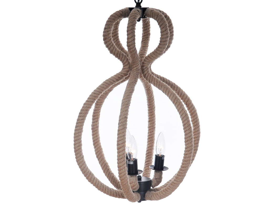 Rustic Nautical rope pendant light. Your Western Decor