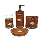 Socorro 9 PC Bath Accessory and Del Sol Mocha Towel Set | Your Western Decor