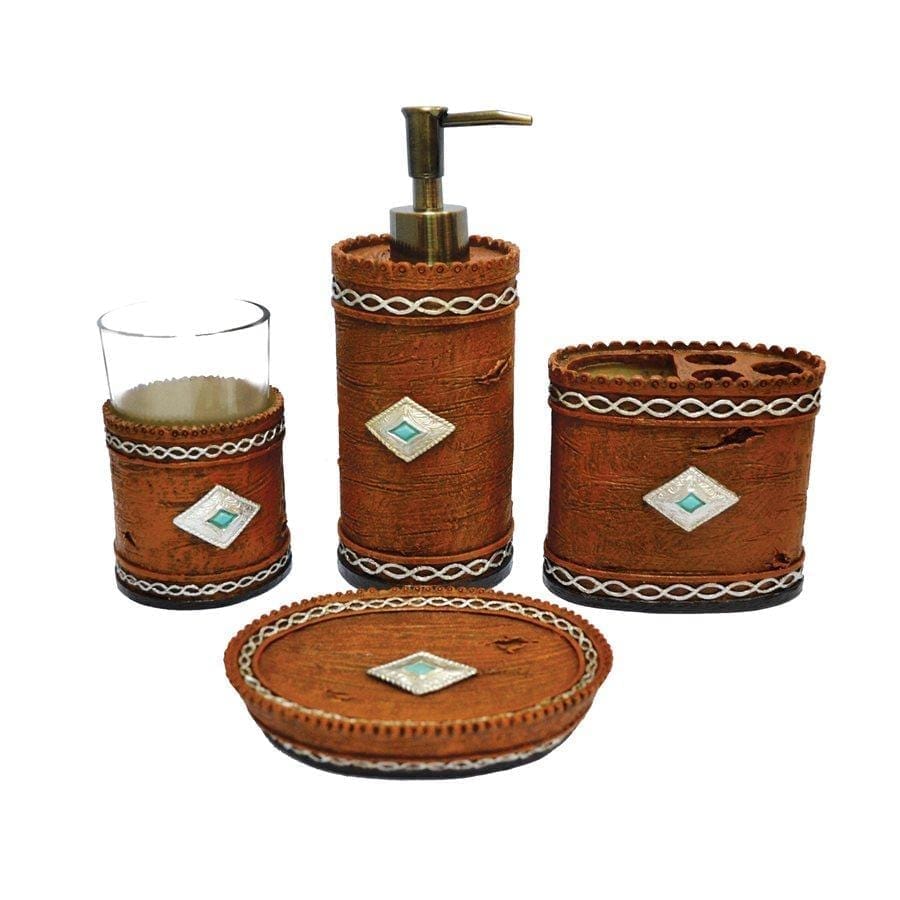 Navajo rustic bath accessories - Your Western Decor
