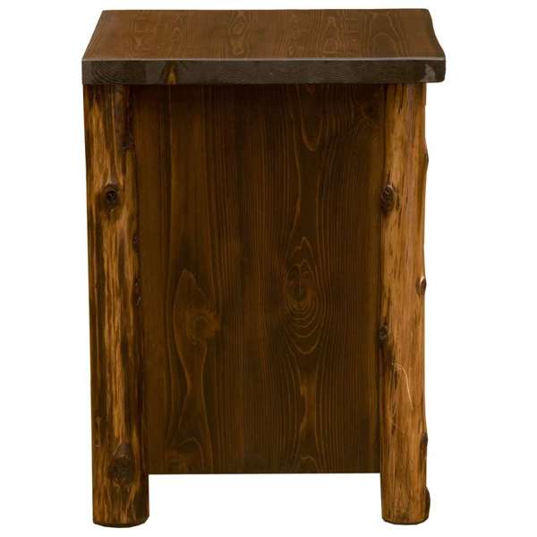 North Woods Rustic Nightstand - Fine American Made Cedar Furniture - Your Western Decor