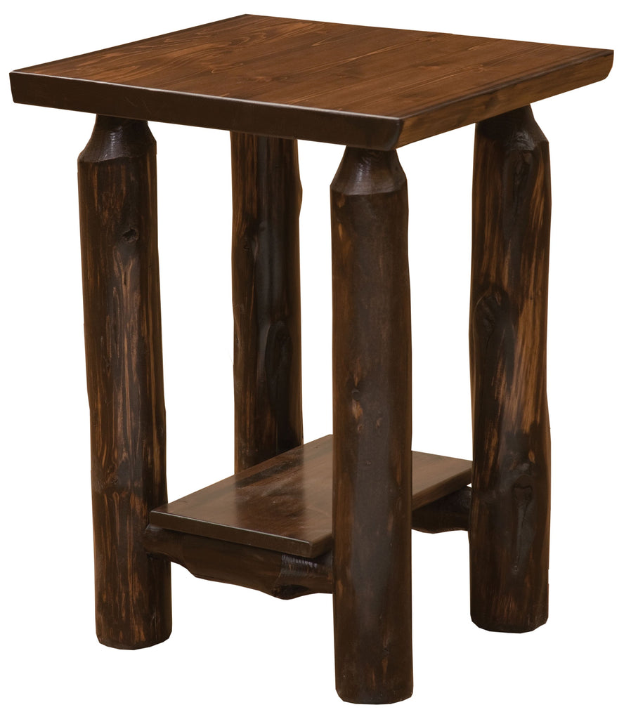North Woods Rustic Side Table - American Made Rustic Furniture - Your Western Decor
