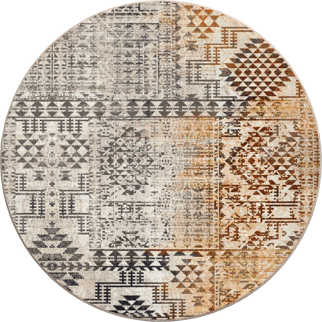 Ombre Fletch Round Area Rug made in the USA - Your Western Decor