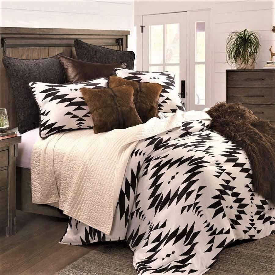 Black and white Oxbow Comforter Collection - Your Western Decor