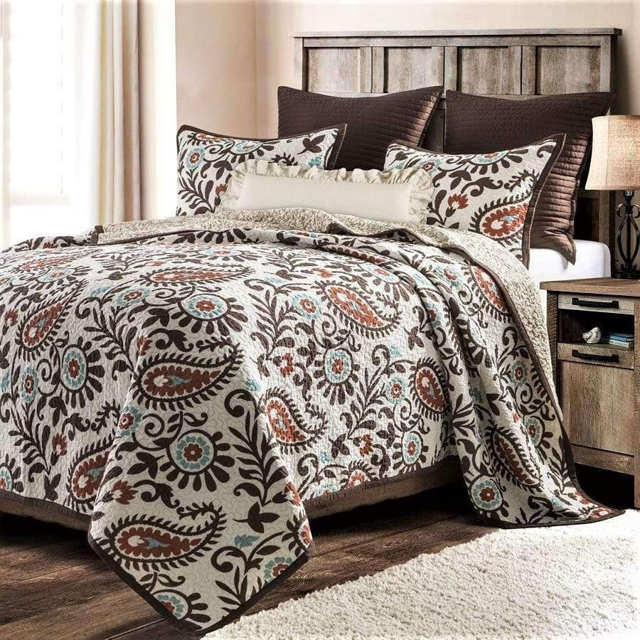 Paisley quilted bedding collection - Your Western Decor